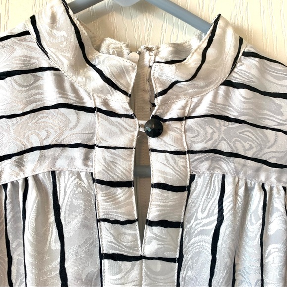 Vintage BROWNSTONE STUDIO Lightweight Striped Long Sleeve Dress—SZ. 4 - Picture 13 of 13